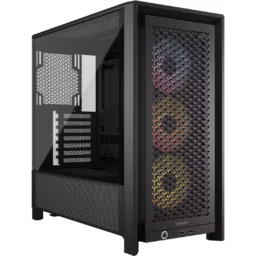 Gabinete Corsair 4000D RS ARGB ATX Mid-Tower Vidrio Templado Negro