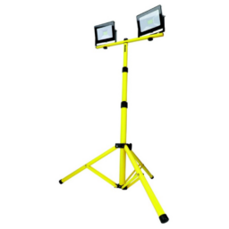 Reflector Doble De Pedestal Surtek REF20X2 20W / De 1900LM / Aluminio / Amarillo
