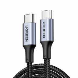 Cable USB Ugreen 90120 USB-C Macho-USB-C Macho / 3M / Carga Rapida De Hasta 100W / 480MBPS / Negro