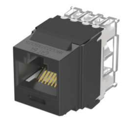 Conector Jack 110 Panduit NK6X88MBL De Impacto / Keystone / Categoria 6A / De 8 Posiciones / 8 Cables / Negro