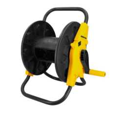 Porta Manguera Surtek PMM45 De Piso / Con Mango Plegable / 45M / Negro