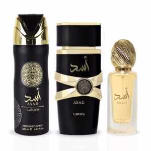 Set De Perfume LATTAFA Asad/Para Hombre/Eau De Parfum 100 ml + Body Spray 200 ml/Fragancia Oriental Especiada