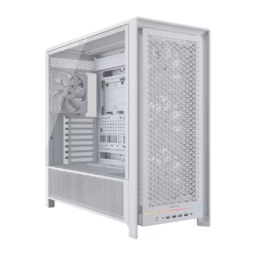 Gabinete CORSAIR FRAME 5000D RS MID-TOWER CRISTAL TEMPLADO 4 VENTILADORES RS140 BLANCO
