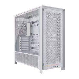 Gabinete CORSAIR FRAME 5000D RS MID-TOWER CRISTAL TEMPLADO 4 VENTILADORES RS140 BLANCO