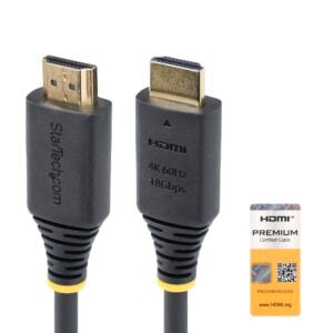 Cable HDMI 2.0 STARTECH PREMIUM HIGH SPEED 4K A 60HZ 50CM TPE – HDMI2-CABLE-4K60-50C